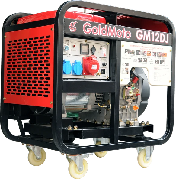 Goldmoto Gm12dj Dizel Monofaze Marşlı Jeneratör 10 Kva