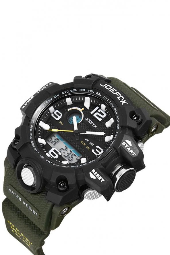 JO.G.S01 Kücük Kasa Digital&analog Kronmetre+takvim+alrm+aydınlatma 8-15 Yaş Arası Çocuk Saati - Resim 2