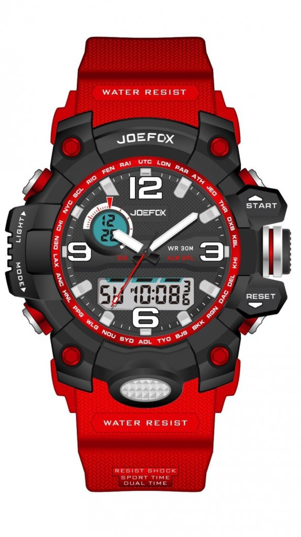 JO.G.S04 Kücük Kasa Digital&analog Kronmetre+takvim+alrm+aydınlatma 8-15 Yaş Arası Çocuk Saati ürün görseli