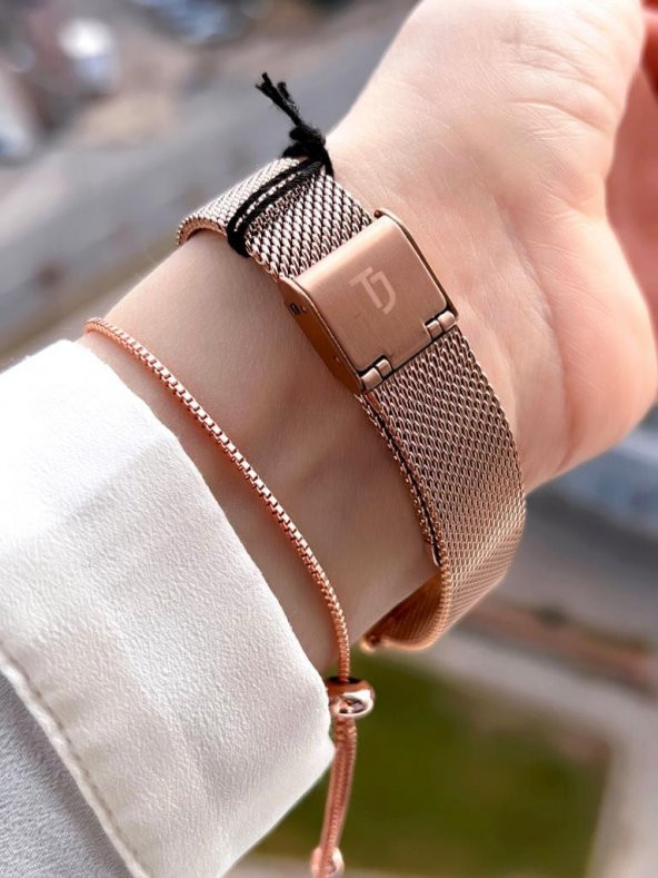 NS.891.291 Tom Jones Çelik Kordon Renk Atmaz 30 Mt Su Geçirmez Kadın Kol Saati - 3