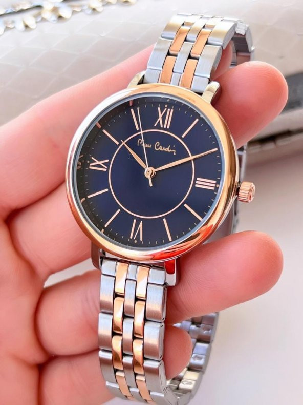 PC.1251.L Çelik Kordon Kadın Kol Saati 30 Mt Su Geçirmez Kararma Renk Atma Yapmaz ürün görseli