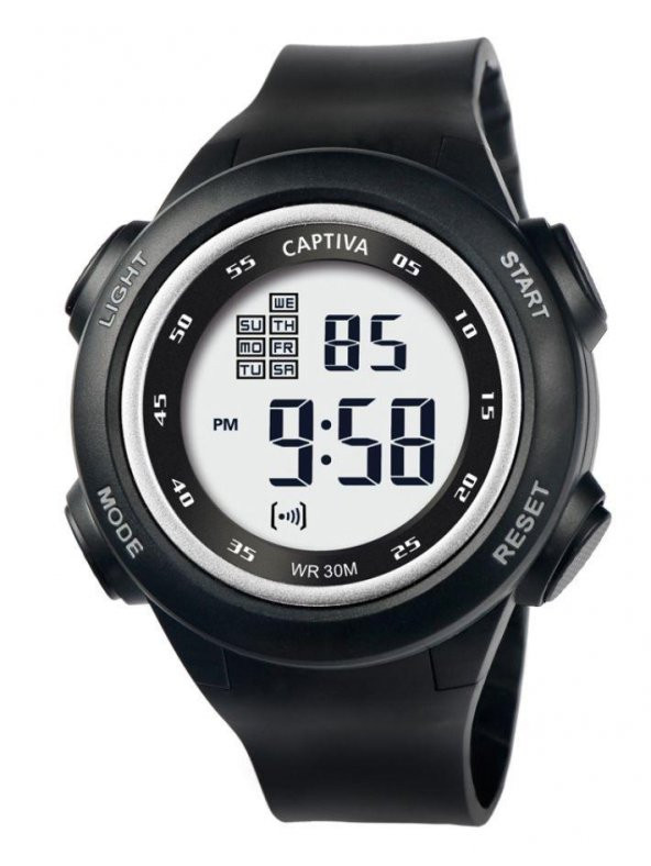 Captiva Digital 30 mt Suya Dayanıklı Alarm&Kronometre&Aydınlatma Silikon Kordonlu Çoçuk Kol Saati - 2