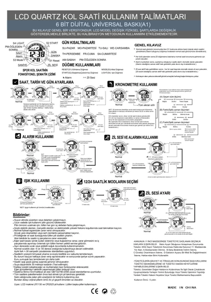 Captiva Digital 30 mt Suya Dayanıklı Alarm&Kronometre&Aydınlatma Silikon Kordonlu Çoçuk Kol Saati - 9