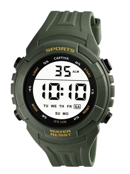 Captiva Digital 30 mt Suya Dayanıklı Alarm&Kronometre&Aydınlatma Silikon Kordonlu Çoçuk Kol Saati - 2