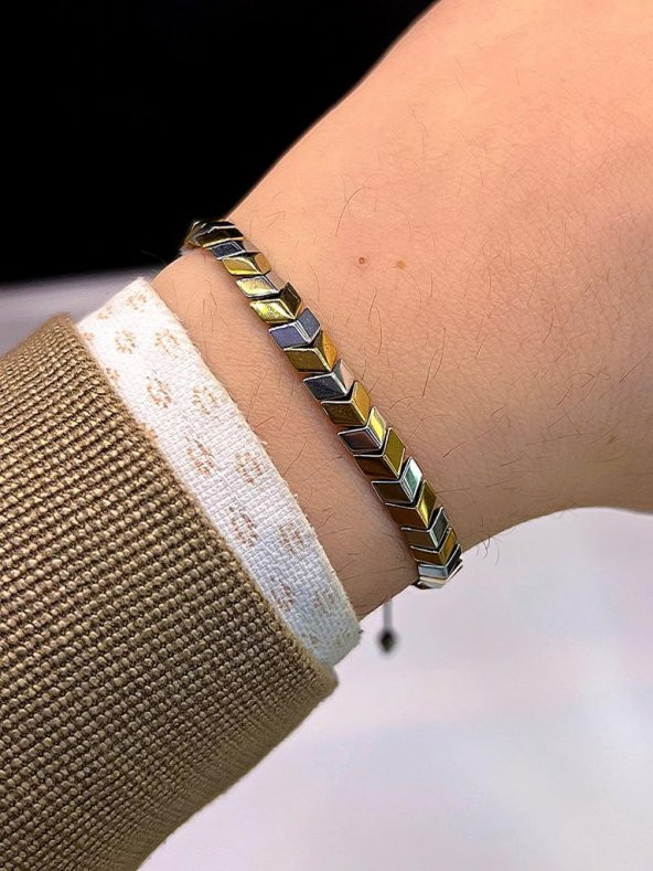 2 Lİ Unisex Ok Seri Spor Yeni Tasarım Makrome Örgülü Ayarlanabilir Bileklik - 3