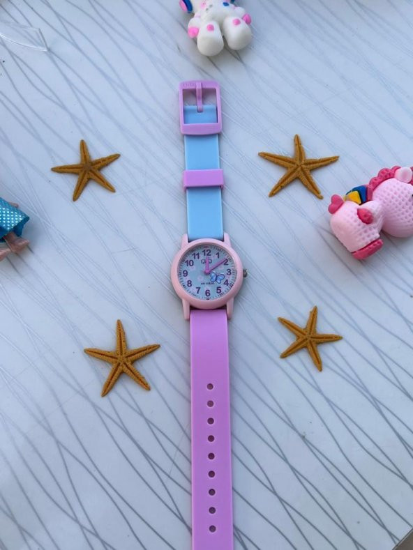 VR28S.AL Q&Q Silikon Kordonlu 10 Atm Su Geçirmez Unisex Çocuk Kol Saati - Resim 4