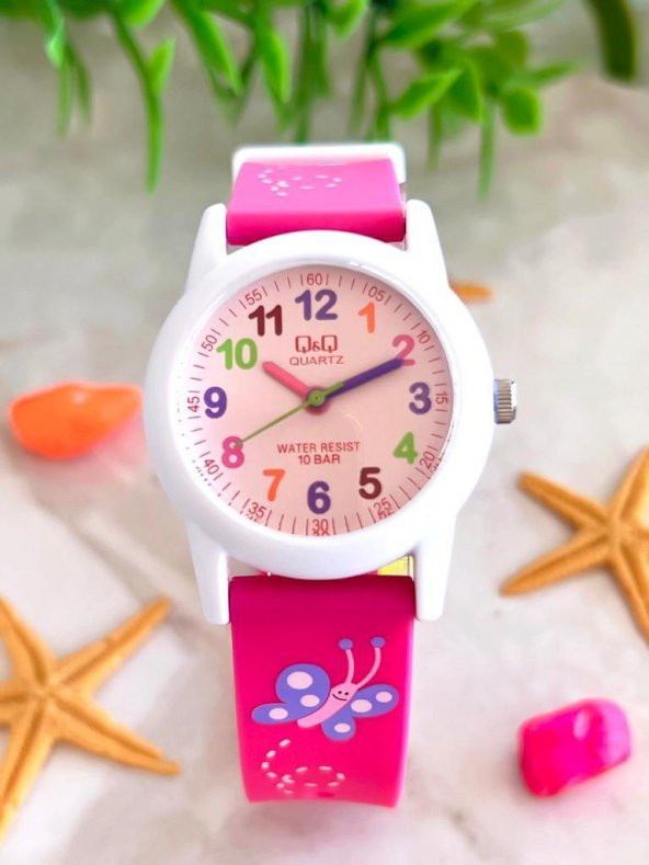 V091P.SL Q&Q Silikon Kordonlu 10 Atm Su Geçirmez Unisex Çocuk Kol Saati - 2