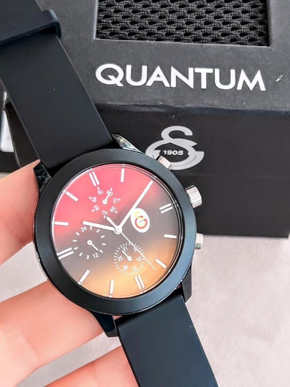 BLKT.2.641 Quantum Orjinal Galatasaray Lisanslı 30 Mt Su Geçirmez Silikon Kordon Taraftar Kol Saat - 3