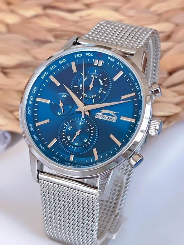 BLKT.2.692 Çelik Kordon (Kararma Renk Atma Yapmaz) Multi Fonksiyon 5 Atm Su Geçirmez Kol Saati - 2