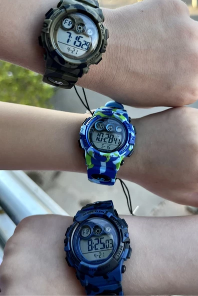 Daniel Klein DKISTE771 Lacivert Renk 4 Farklı Işıklı 5 ATM Çocuk Kol Saati - 4