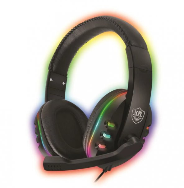 KR-GM104 RGB Işıklı Mikrofonlu Oyuncu Kulaklığı - 2