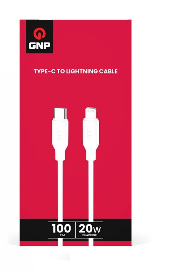 Genpa GNP 20 W Lightning Kablo Beyaz Genpa Garantili