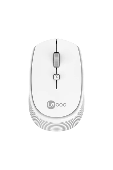 Lenovo Lecoo WS202 Beyaz Ergonomik Optik Kablosuz Mouse