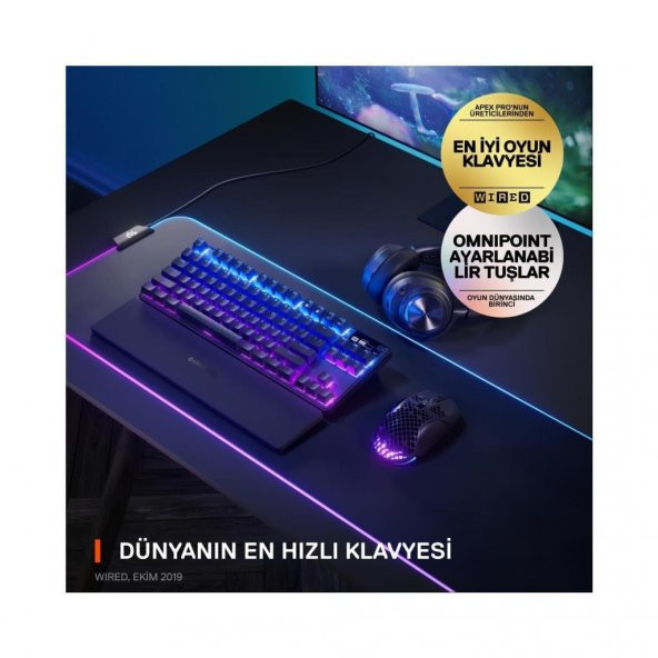 SteelSeries Apex Pro TKL RGB Mekanik Oyuncu Klavyesi Teşhir - 3