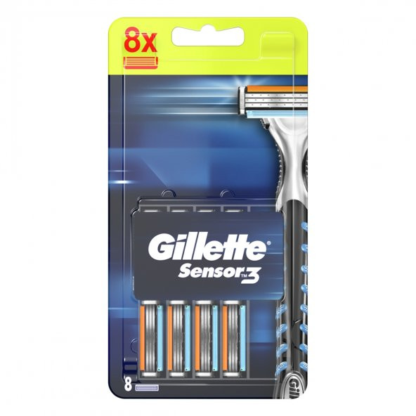 Gillette Sensör3 Bıçak 8li 3 Adet