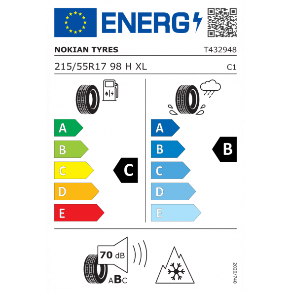 Nokian Tyres 215/55 R17 98H XL Snowproof 1 Kış Lastiği 2023 Üretim - 3
