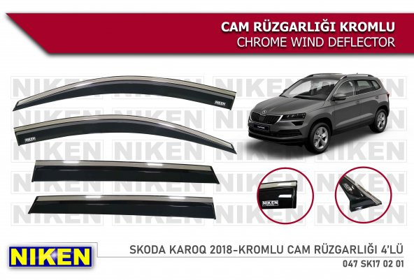 KAROQ KROMLU CAM RÜZGARLIĞI ARACA ÖZEL 2018 2019 2020 2021 2022 2023 2024