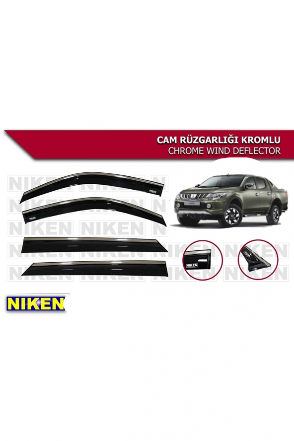 L200 TRİTON KROMLU CAM RÜZGARLIĞI NİKEN 2015 2016 2017 2018 2019