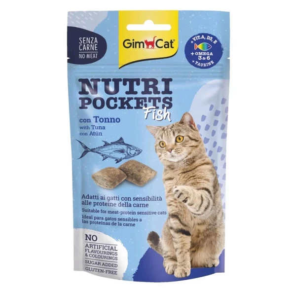 Gimcat Nutripockets Kedi Ödülü Ton Balıklı 60 Gr