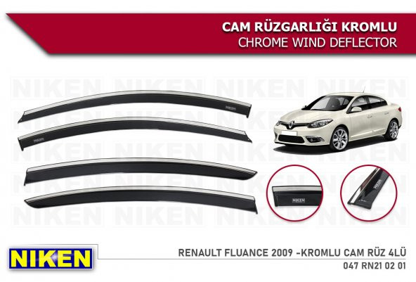 FLUENCE 2010 2011 2012 2013 2014 2015 2016 KROMLU CAM RÜZGARLIĞI