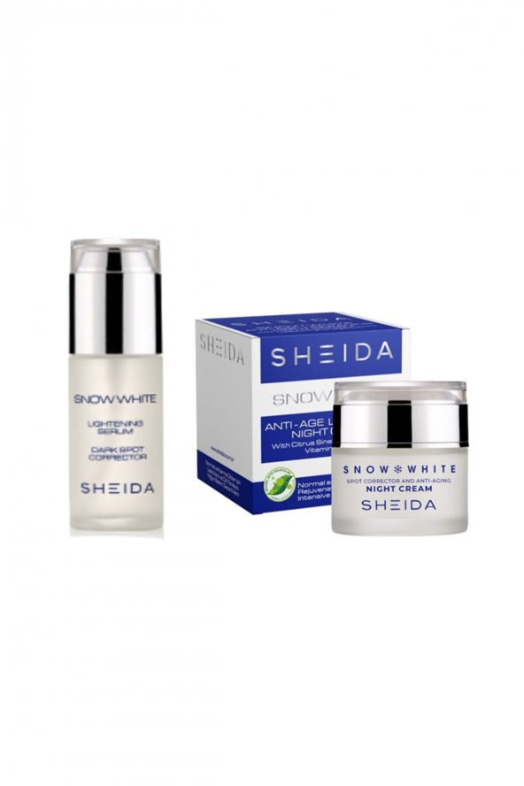 Snow White Leke Giderici Serum 40 ml Snow White Leke Giderici Gece Kremi 40 ml 2li Set
