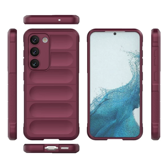 Samsung Galaxy S23 Kılıf Optimum Lens Çerçeveli Silikon Kapak - 11