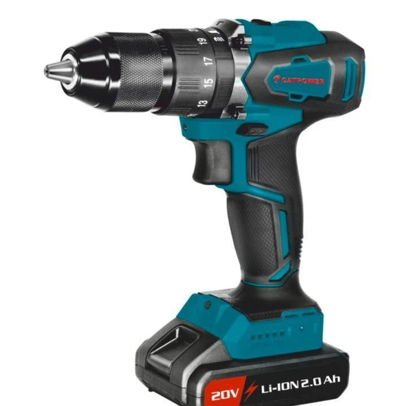 Catpower 4111 Kömürsüz Li-ion Çift Akülü Darbeli Vidalama 20v 2.0 Ah