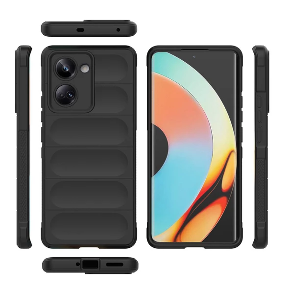 Realme 10 Pro 5G Kılıf Optimum Lens Çerçeveli Silikon Kapak - 6