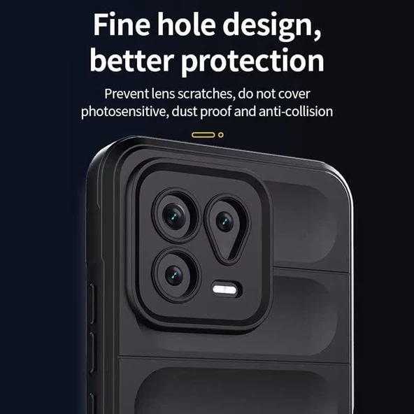 Xiaomi 13 Kılıf Optimum Lens Çerçeveli Silikon Kapak - 4