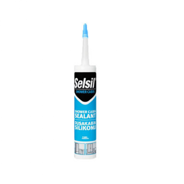 Selsil Duşakabin Silikonu Beyaz 280Ml