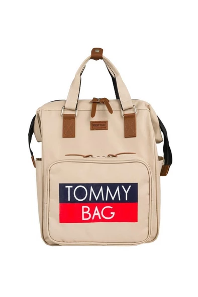 TommyBaby Soft Anne Bebek Bakım Sırt Çantası Termal Biberonlu Bebek Arabası Askı Aparatlı - 9