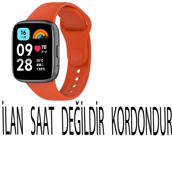 Gpack Xiaomi Redmi Watch 3 Active Kordon Mat Klasik Silikon KRD 70 - 4