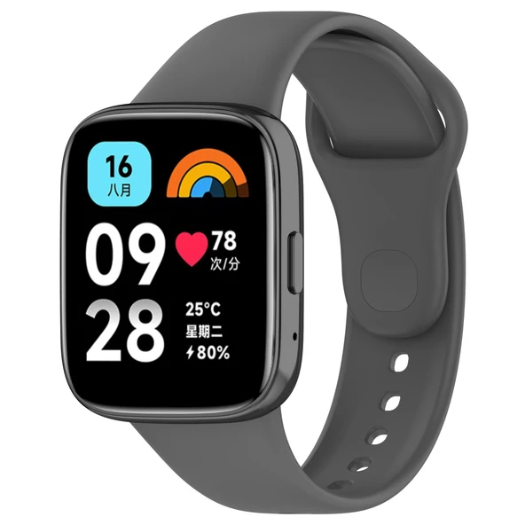Gpack Xiaomi Redmi Watch 3 Active Kordon Mat Klasik Silikon KRD 70 - 7
