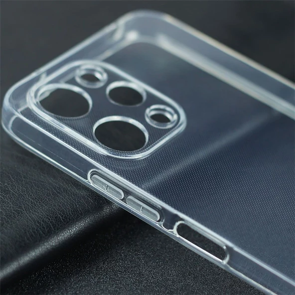 Gpack Xiaomi Redmi 12 Kılıf Süper Silikon Lüx Korumalı Şeffaf - Resim 2