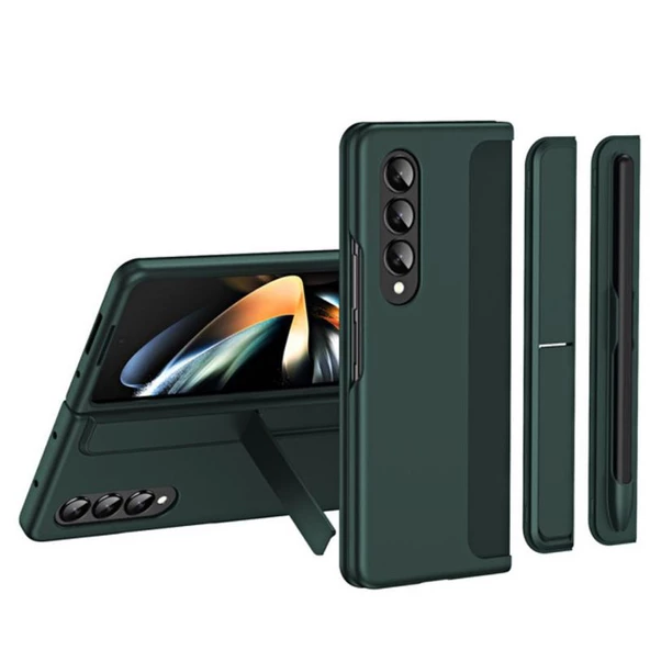 Gpack Samsung Galaxy Z Fold 4 Kılıf Standlı Veya Kalemli Lüx Sert Kapak Alp1