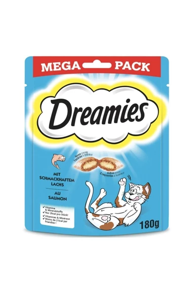 Mega Pack Iç Dolgulu Somonlu Kedi Ödülü 180 gr