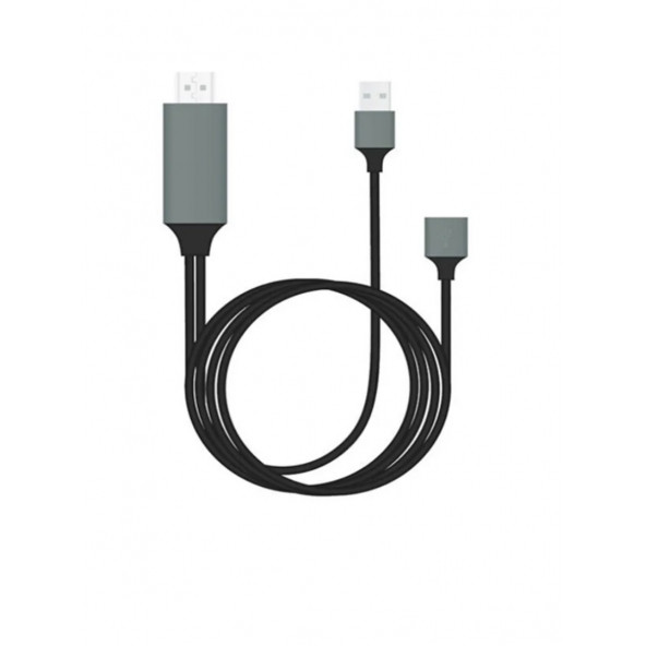 Tüm Telefon ve Tabletler için Hdmı Tv Görüntü ve Ses Aktarım Kablosu - 2