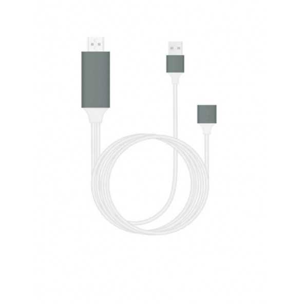 Tüm Telefon ve Tabletler için Hdmı Tv Görüntü ve Ses Aktarım Kablosu - 3