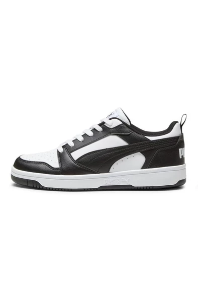 Puma Rebound v6 Low 392328 01 Erkek Sneaker Ayakkabı Beyaz Siyah 40-45