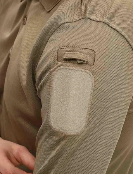 Single Sword Polo Yaka Uzun Kol Taktik T-Shirt - 7