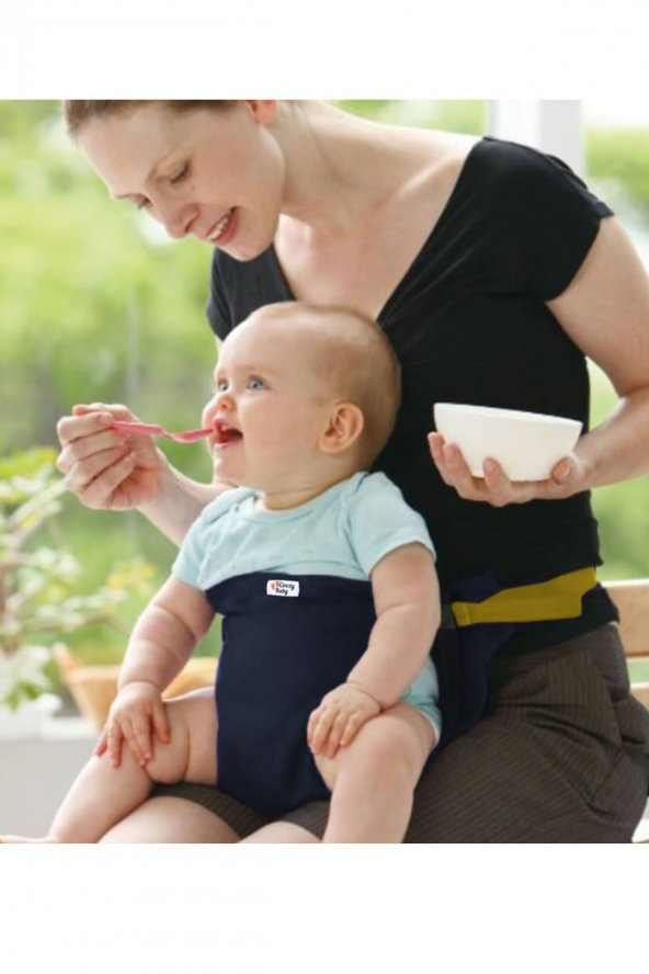 Kumaş Mama Sandalyesi Mama Sandalyesi Emniyet Kemeri SARI - 4