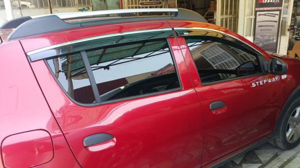 DACİA SANDERO 2013 2014 2015 2016 2017 2018 2019 2020 MODEL KROMLU CAM RÜZGARLIĞI ürün görseli 1