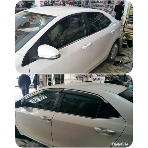 TOYOTA COROLLA 2013 2014 2015 2016 2017 2018 2019 KROMLU CAM RÜZGARLIĞI