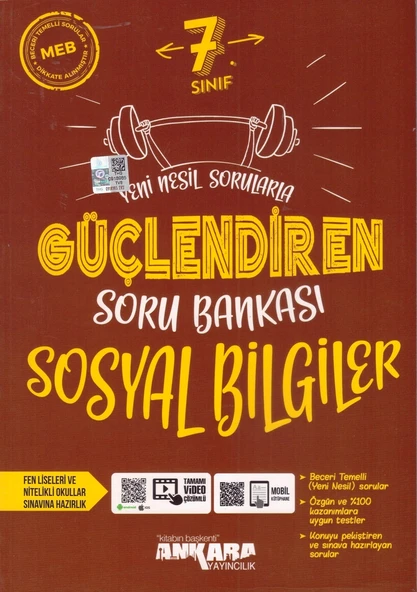 ANKARA 7.SINIF GÜÇLENDİREN SOSYAL BİLGİLER SORU BANKASI ürün görseli
