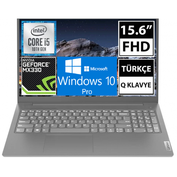 LENOVO V15  15.6 FHD  2 GB NVIDIA MX330  İ5-10.NESİL  8 GB RAM  512  M.2 SSD  WİN10 PRO 64BİT
