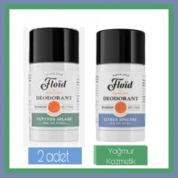 Floid deodorant Citrus 75ml & Vetyver Splash 75ml