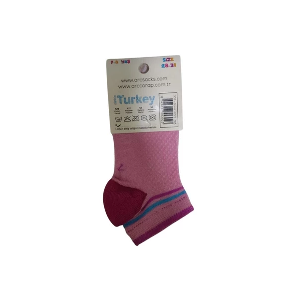 ARC KIZ ÇOCUK YIKAMALI PATİK ÇORAP 0601 - 4