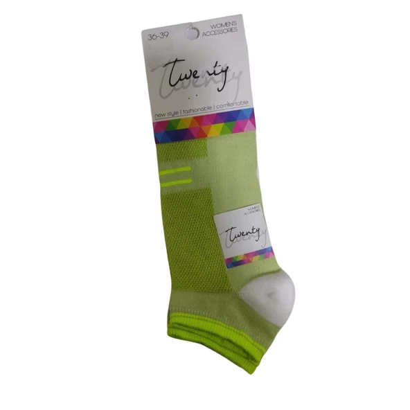 ARC BAYAN PASTEL RENK PATİK ÇORAP 0595 - 3