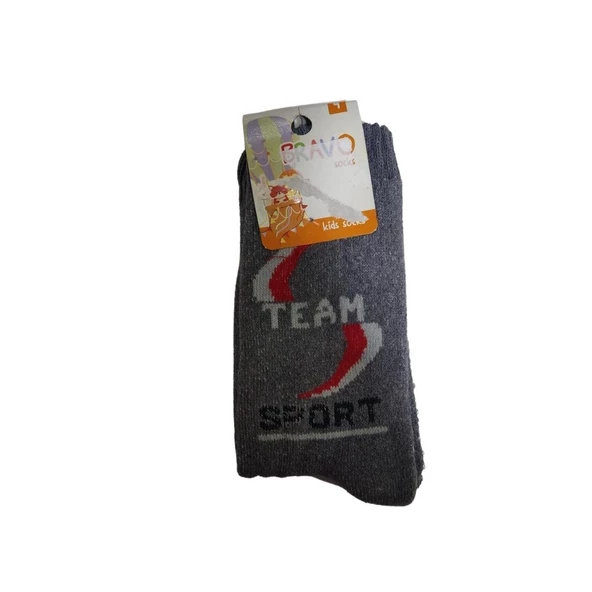 BRAVO ERKEK ÇOCUK YIKAMALI KALIN SOKET 0561 - 3