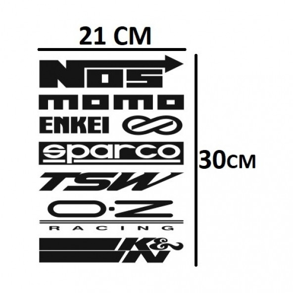 Performans Markalar Oto Sticker - 1